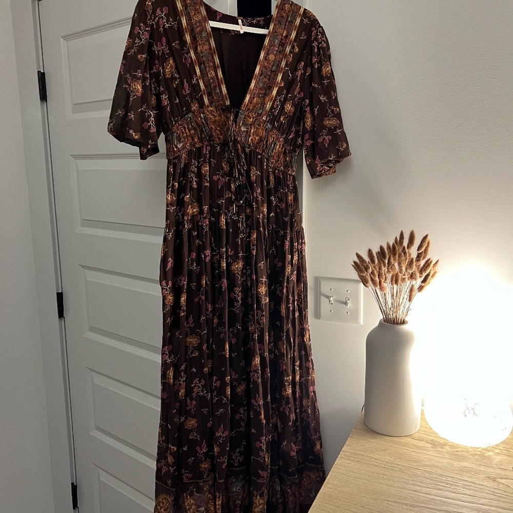 NWOT Free People Floral Maxi Dress